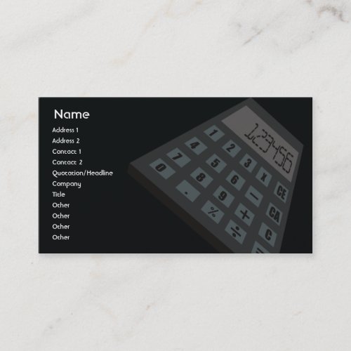 Calculator - Business Business Card