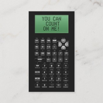 Calculator Business Cards by MsRenny at Zazzle