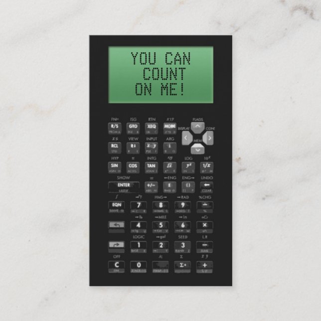 Calculator Business Cards (Front)