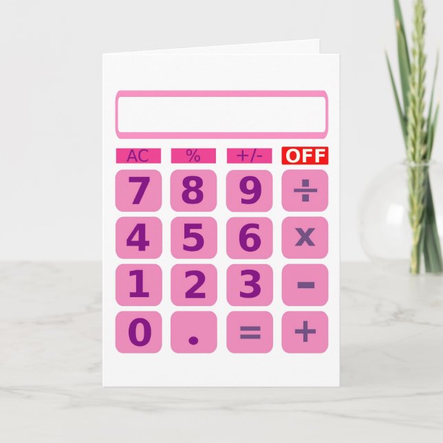 Calculator Card (Front)