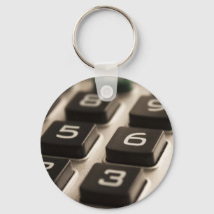 "Calculator Close-Up" Keychain