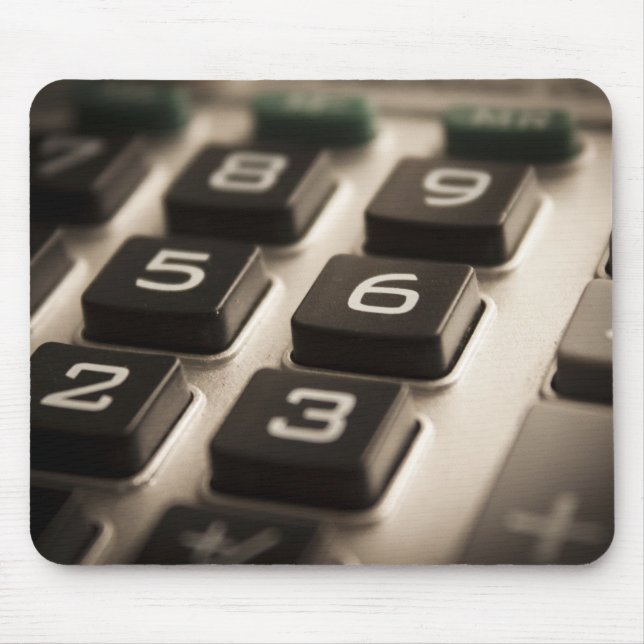 "Calculator Close-Up" Mouse Pad (Front)