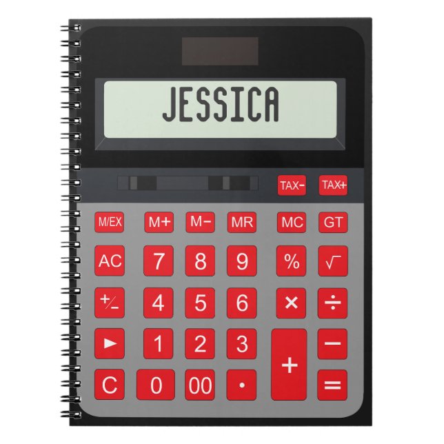 Calculator graphic notebook (Front)