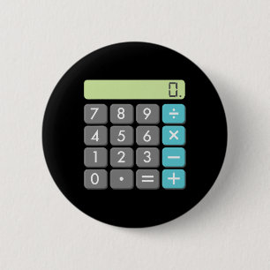 Calculator Halloween Costume  Math Geek Cool Scary Button