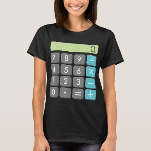 Calculator Halloween Costume Shirt Math Geek Cool 