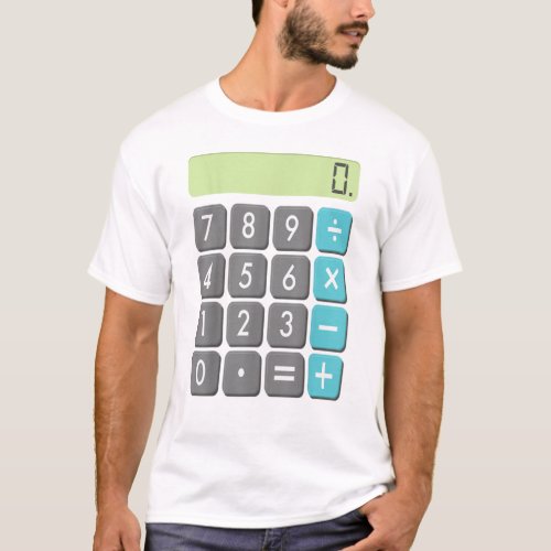 Calculator Halloween Costume Shirt Math Geek Scary