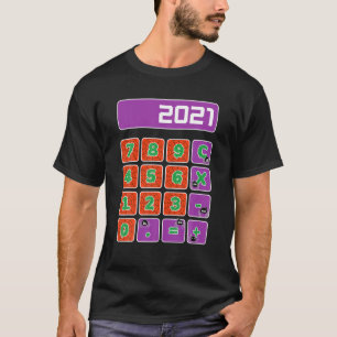 Calculator Halloween Costumes Lazy Easy Last Minut T-Shirt