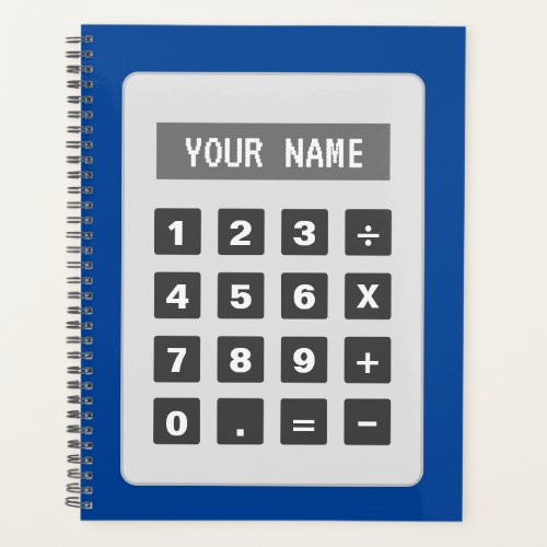 Calculator illustration custom agenda planner 