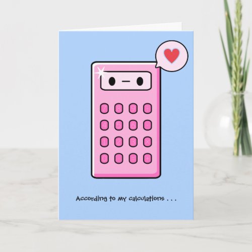 Calculator Love Card