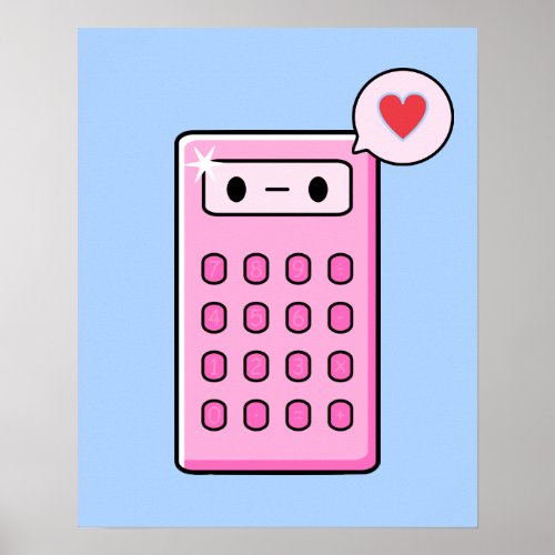 Calculator Love Poster