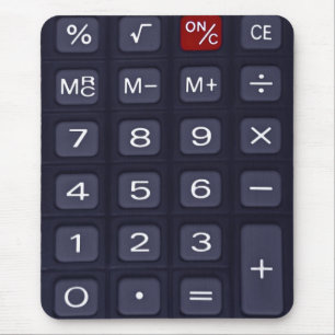 calculator mouse pad