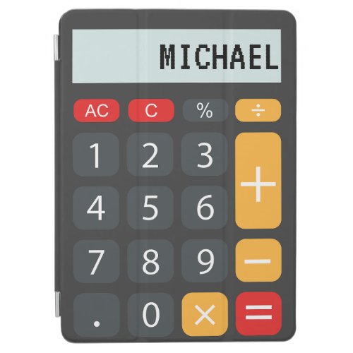 Calculator Personalized Name iPad Air Cover