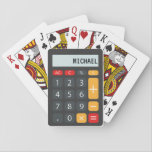 Calculator Personalized Name Playing Cards<br><div class="desc">Math Calculator Personalized Name</div>