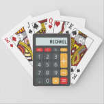 Calculator Personalized Name Poker Cards<br><div class="desc">Math Calculator Personalized Name</div>