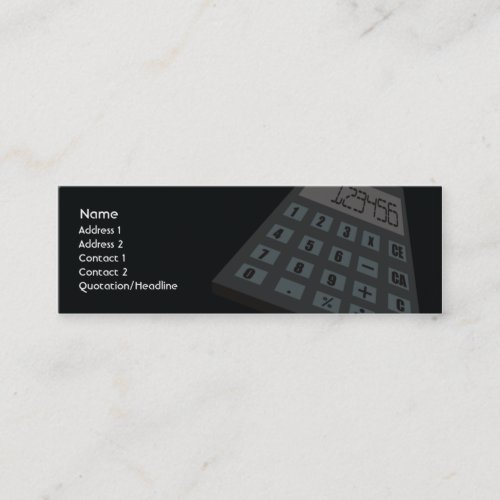 Calculator - Skinny Business Cards