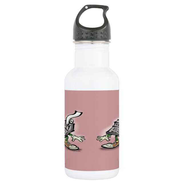 Calculator Stainless Steel Water Bottle (Front)