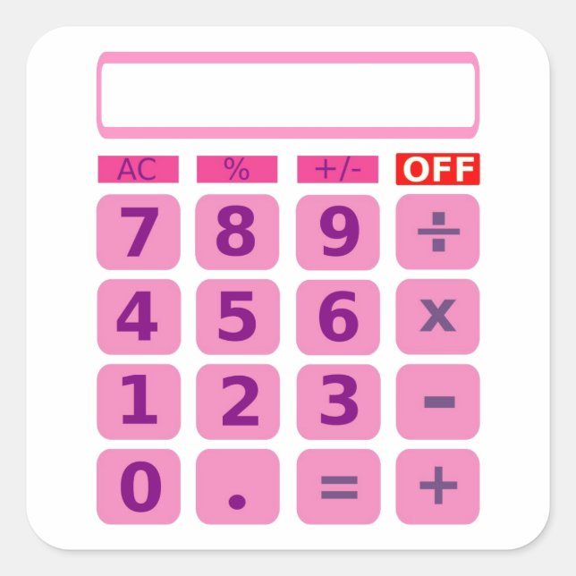 Calculator Sticker (Front)