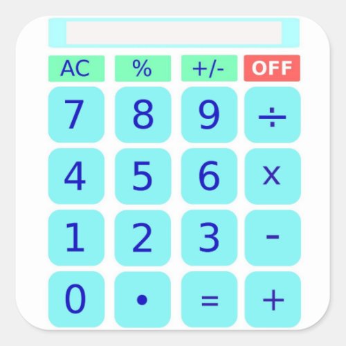 Calculator Sticker