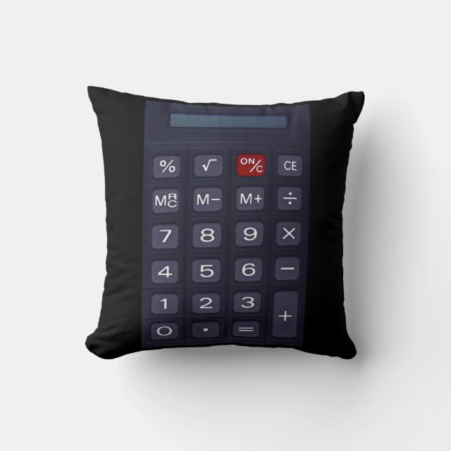 calculator throw pillow (Front)