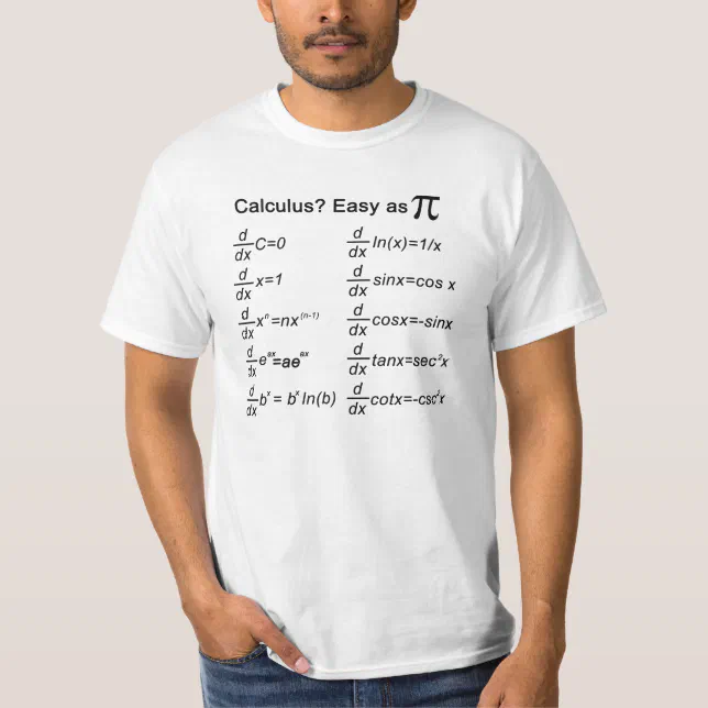 Calculus Cheat Shirt | Zazzle