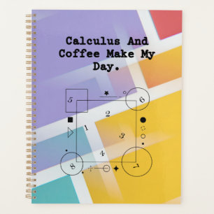 Calculus & Coffee Lover Math Teacher Daily Ritual Planner