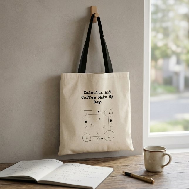 Calculus & Coffee Lover| Math Teacher Daily Ritual Tote Bag (Creator Uploaded)