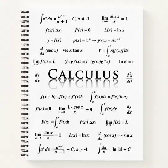 Calculus Equations Notebook Zazzle Com