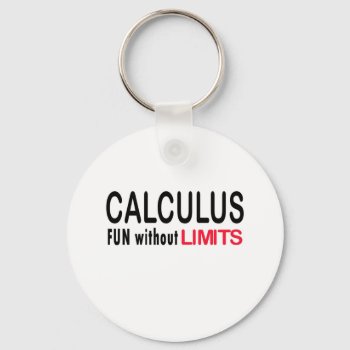 Calculus _ Fun Without Limits Keychain by MathStrides at Zazzle