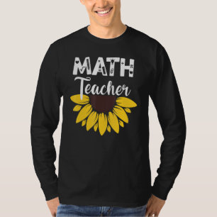 Calculus Joke Algebra Teacher Math Sunflower Math  T-Shirt