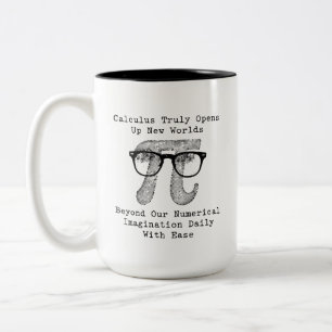 Calculus Opens Worlds Beyond Numerical Imagination Two-Tone Coffee Mug