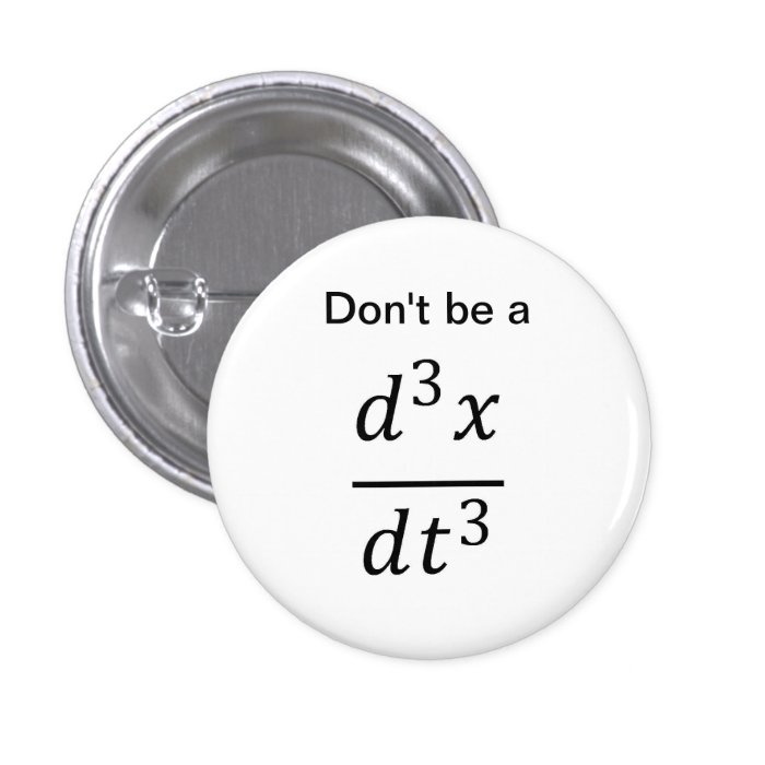 calculus/physics joke button