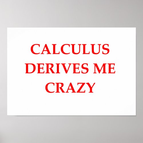 calculus poster