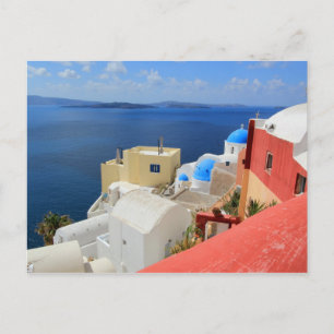Caldera, Oia, Santorini, Greece Postcard