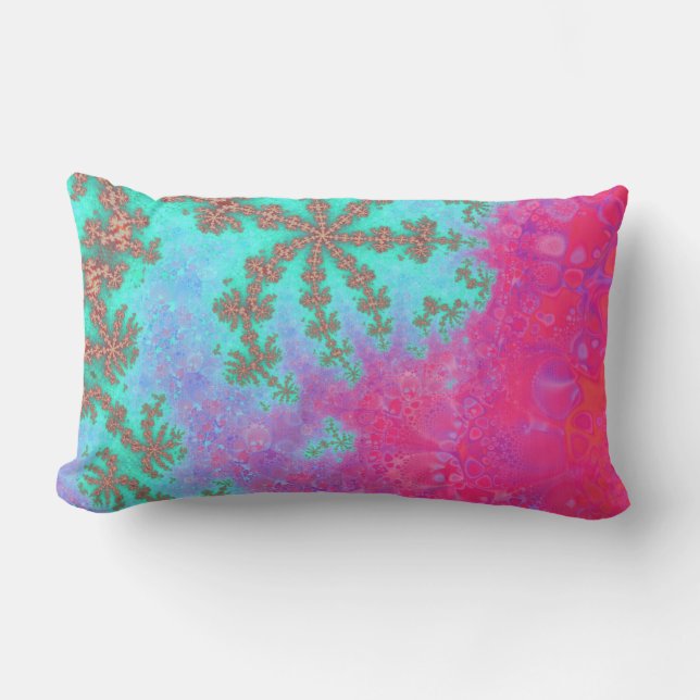 Calderia Falls Fractal Lumbar Pillow (Front)