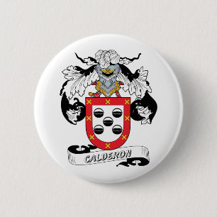Calderon Family Crest Button