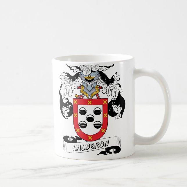 Calderon Family Crest Coffee Mug (Right)
