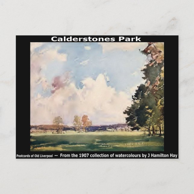 Calderstones Park, Allerton, Liverpool. Postcard (Front)