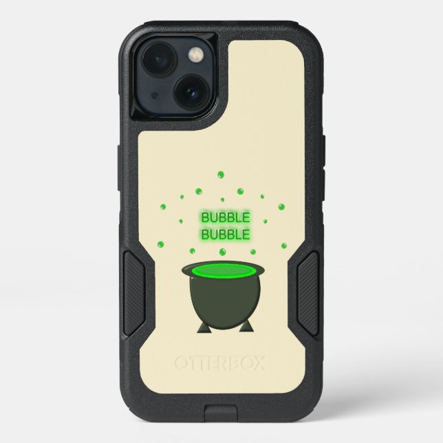 Caldron and Bubbling Green Brew Halloween Otterbox iPhone Case (Back)