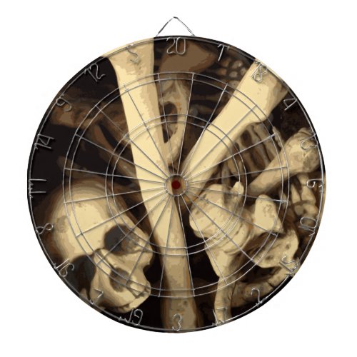 Caldron of bones dart board