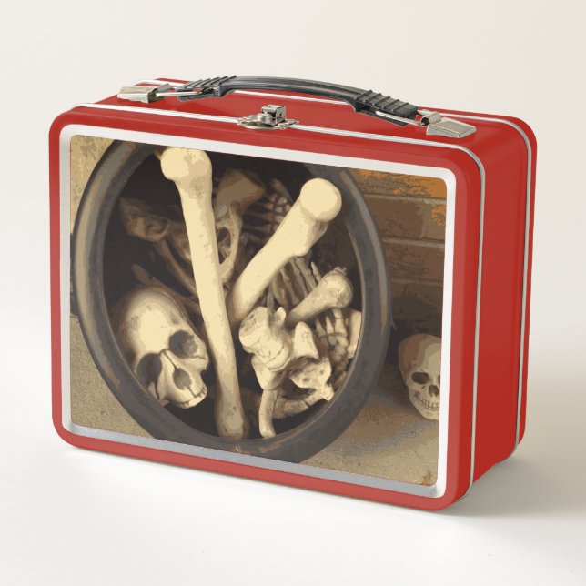 Caldron of bones. metal lunch box (Front)