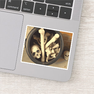 Caldron of bones. sticker