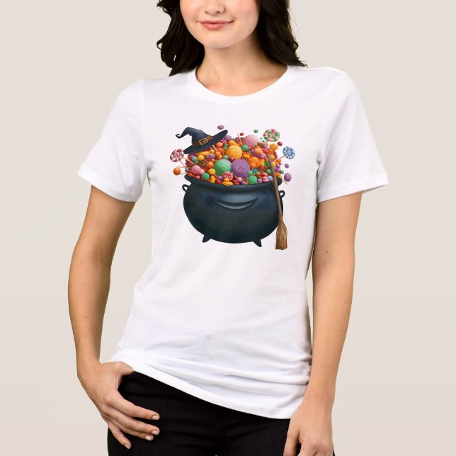 Caldron Of Giggle & Gummies Tri-Blend Shirt (Front)
