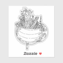 Caldron of Herbs Sticker