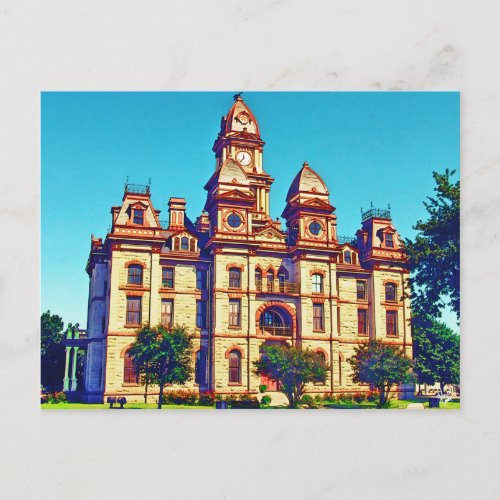 Caldwell County Courthouse Lockhart TX Postcard