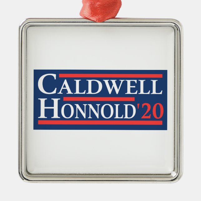 Caldwell Honnold 2020 Metal Ornament (Front)