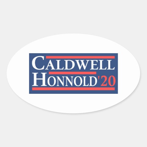 Caldwell Honnold 2020 Oval Sticker