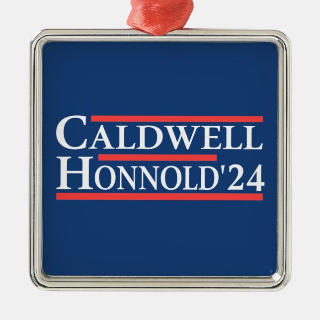 Caldwell Honnold 2024 Metal Ornament (Front)