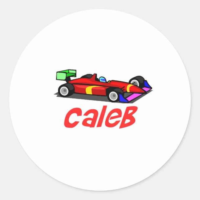 Caleb Classic Round Sticker (Front)