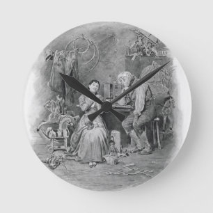 Caleb Plummer and his blind daughter, from 'Charle Round Clock