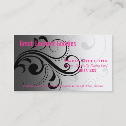 Caleché Swirl Stylish Business Card template